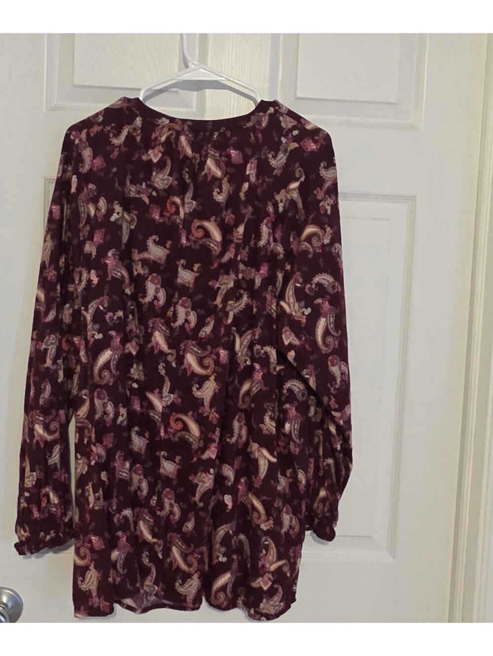 Lane Bryant Women's Paisley Print Long Sleeve Blouse Size 20 - Picture 3 of 3